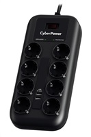CyberPower Surge Buster™ 8 zásuviek, 2xUSB, 1.8m, nemecký, nový