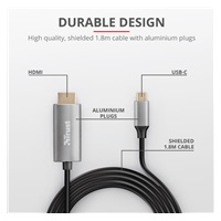 Adaptérový kábel TRUST Calyx USB-C na HDMI