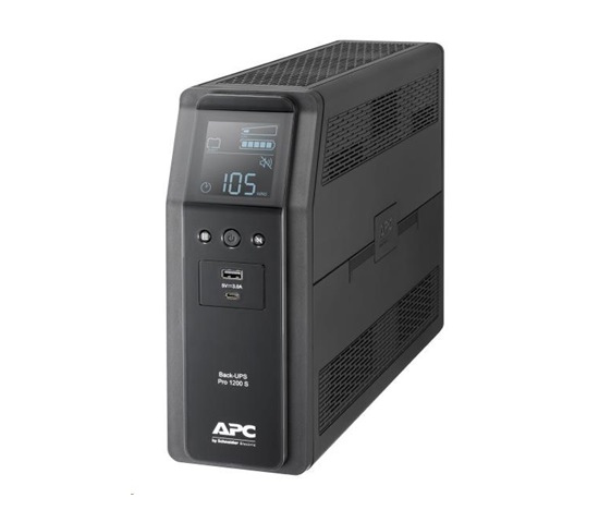 APC Back UPS Pro BR 1200VA, sínusoida, 8 výstupov, AVR, LCD rozhranie (720W)