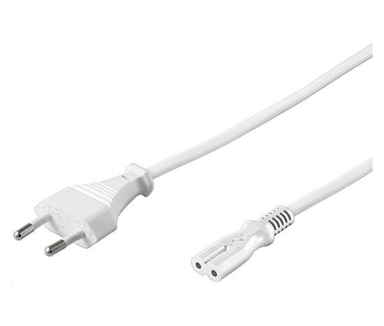 PREMIUMCORD Napájací kábel 230V k magnetofónu 3m biely