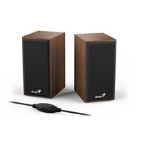 Reproduktory GENIUS SP-HF180, 2.0, 6W, drevený, hnedý