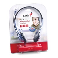 GENIUS sluchátka s mikrofonem HS-02B, 3.5mm jack