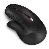 CONNECT IT FOR HEALTH Ergonomická vertikálna myš (+ 1x batéria AA zdarma) bezdrôtová, čierna