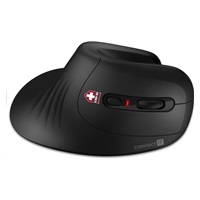 CONNECT IT FOR HEALTH Ergonomická vertikálna myš (+ 1x batéria AA zdarma) bezdrôtová, čierna