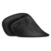 CONNECT IT FOR HEALTH Ergonomická vertikálna myš (+ 1x batéria AA zdarma) bezdrôtová, čierna