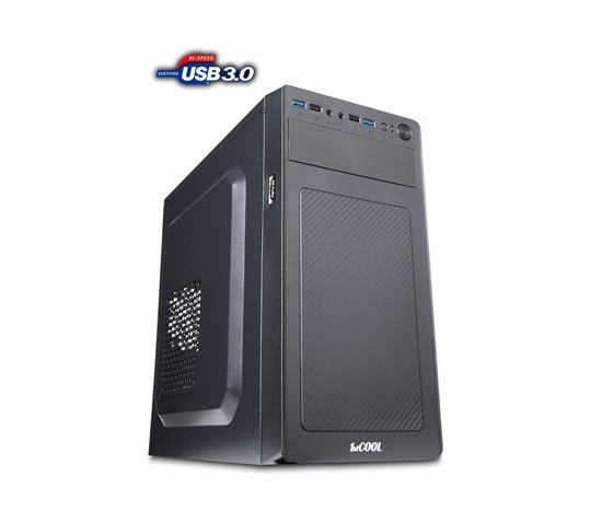 skriňa 1stCOOL STEP 3 ver.2, micro ATX, AU, 2xUSB 3.0 + 2x USB 2.0, bez napájania, čierna