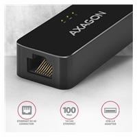 AXAGON ADE-XR, USB 2.0 - Fast Ethernet sieťová karta, auto inštal, čierna