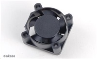 AKASA ventilátor AK-189BK-2B, 25x25x10mm, 2 kolíky, 2x guľôčkové ložisko