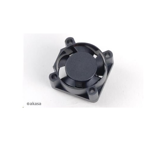 AKASA ventilátor AK-189BK-2B, 25x25x10mm, 2 kolíky, 2x guľôčkové ložisko