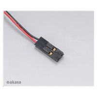 AKASA ventilátor AK-189BK-2B, 25x25x10mm, 2 kolíky, 2x guľôčkové ložisko