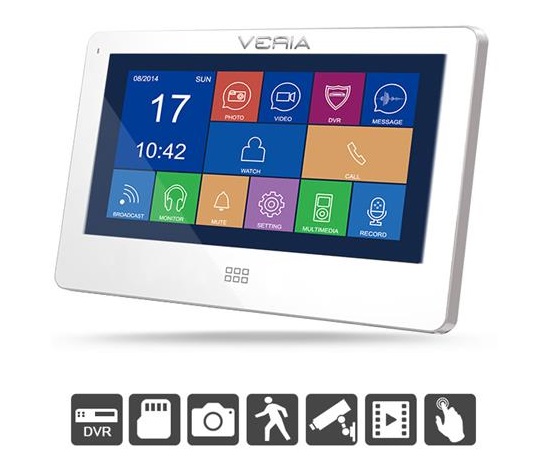 Veria LCD monitor videotelefonu  7077B bílý