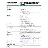 Aruba AP-515 (RW) Dual Radio 4x4:4 + 2x2:2 802.11ax Internal Antennas Unified Campus AP