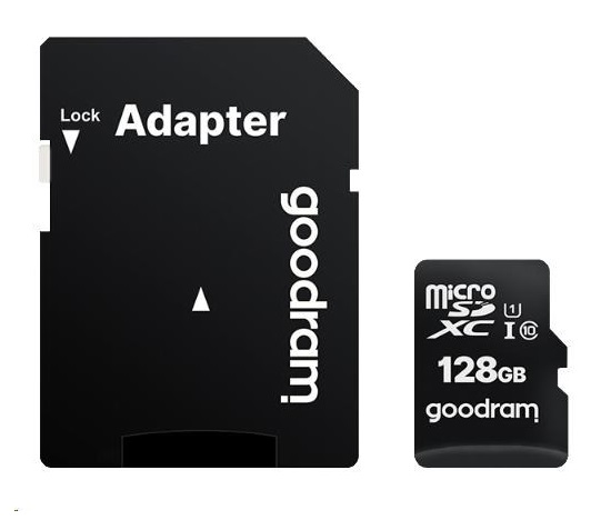 Karta GOODRAM microSDXC 256GB M1AA (R:100/W:10 MB/s), UHS-I Class 10, U1 + adaptér