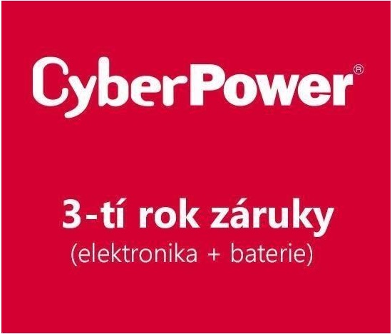 CyberPower 3. rok záruky pre BU650E-FR, UT650EG-FR, UT650EG