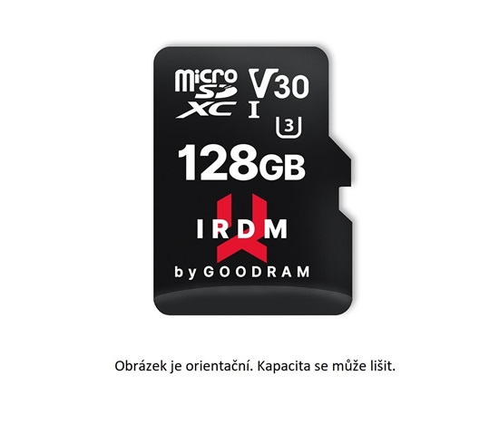 GOODRAM microSDXC karta 64GB IRDM (R:100/W:70 MB/s), UHS-I Class 10, U3, V30 + Adapter