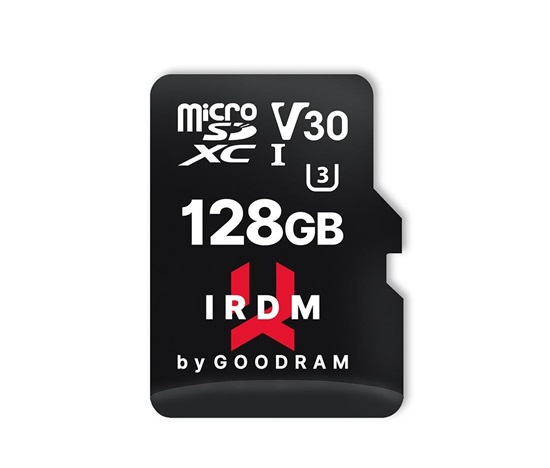 GOODRAM microSDXC 128GB IRDM (R:100/W:70 MB/s), UHS-I Class 10, U3, V30 + adaptér