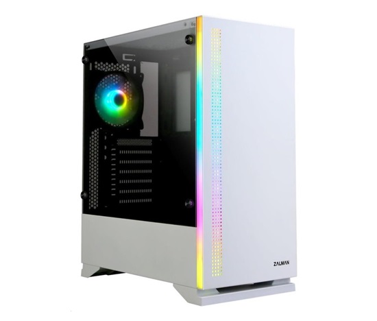 ZALMAN S5 White, ATX skriňa bez zdroja , RGB
