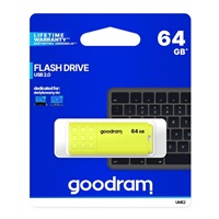 GOODRAM Flash Disk 64GB UME2, USB 2.0, žltá
