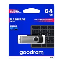 GOODRAM Flash Disk 64GB UTS3, USB 3.0, čierna