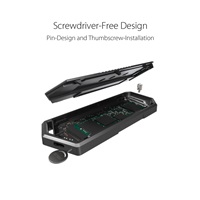 ASUS ROG STRIX ARION SSD NVME AURA case, USB-C 3.2, M.2 NVMe SSD kovový box, délka 30-80 mm, AURA RGB