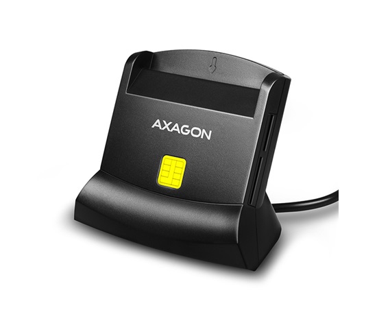 AXAGON CRE-SM2, USB externá 4-slotová čítačka čipových kariet/ID kariet (eCitizen) + SD/microSD/SIM