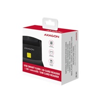 AXAGON CRE-SM2, USB externá 4-slotová čítačka čipových kariet/ID kariet (eCitizen) + SD/microSD/SIM