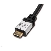 Kábel PREMIUMCORD HDMI A - HDMI A M/M 10 m pozlátené a kovové HQ konektory