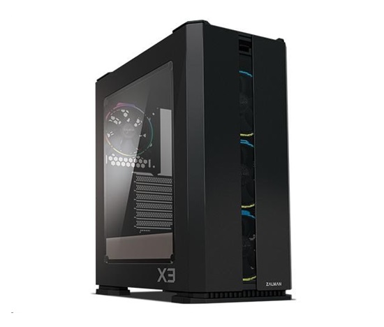 ZALMAN X3 Black, skrinka ATX bez zdroja, aRGB