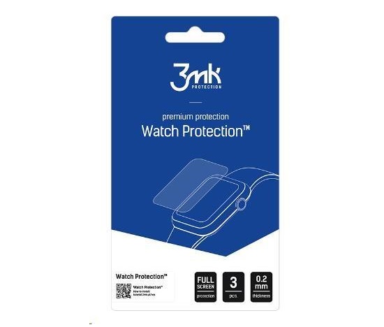 3mk ochranná fólie Watch Protection ARC pro Apple Watch 4, 40 mm (3ks)