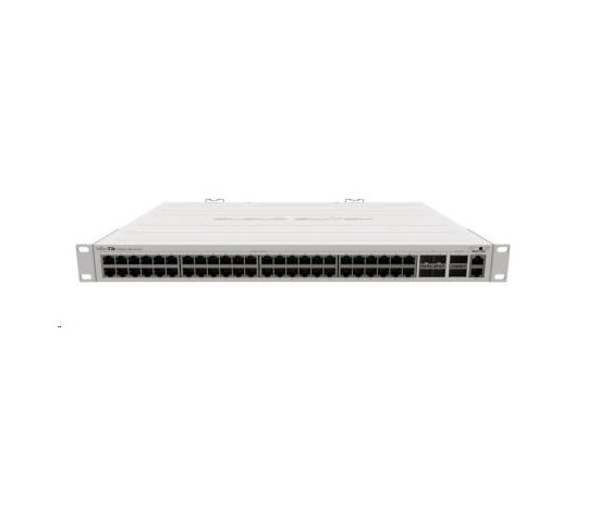 MikroTik Cloud Router Switch CRS354-48G-4S+2Q+RM, 650MHz CPU, 64MB, 1x10/100, 48xGLAN, 4xSFP+, 2xQSFP, vrátane. L5