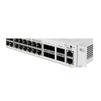 MikroTik Cloud Router Switch CRS354-48P-4S+2Q+RM, 650MHz CPU, 64MB, 1x10/100, 48xGLAN(PoE), 4xSFP+, 2xQSFP, vrátane. L5