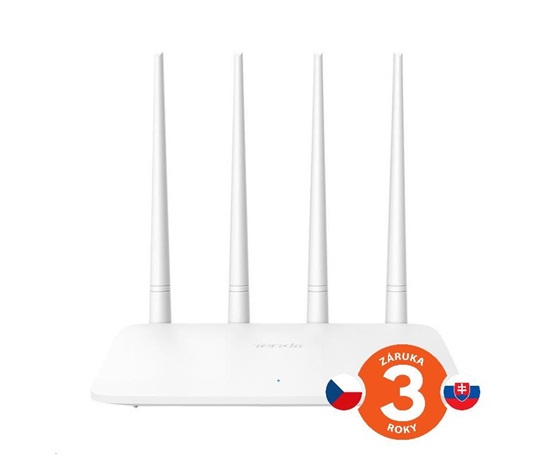 Tenda F6 Wireless-N Router 802.11b/g/n,300 Mb/s, 4x všesmerová anténa, univerzálny opakovač