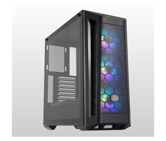 Cooler Master case MasterBox MB511 ARGB, E-ATX, Průhledná bočnice, 1x 120mm Fan, Černá