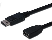 PREMIUMCORD Predlžovací kábel DisplayPort M/F 2m