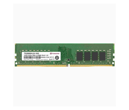 DDR4 DIMM 16GB 2666MHz TRANSCEND 2Rx8 1Gx8 CL19 1.2V
