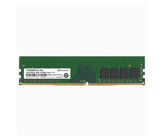 DIMM DDR4 4GB 2666MHz TRANSCEND 1Rx8 512Mx8 CL19 1.2V