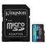 Kingston MicroSDXC karta 128GB Canvas Go! Plus, R:170/W:90MB/s, Class 10, UHS-I, U3, V30, A2 + Adaptér