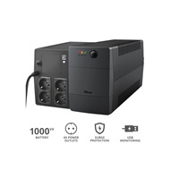 TRUST UPS Paxxon 1000VA UPS so 4 štandardnými zásuvkami