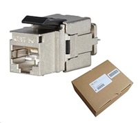 Solarix MULTIPACK 24 ks - rýchly rez keystone CAT5E STP RJ45 čierny SXKJ-5E-STP-BK-NA