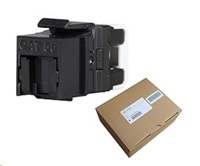 Solarix MULTIPACK 24 ks - rýchly rez keystone CAT5E UTP RJ45 čierny SXKJ-5E-UTP-BK-NA
