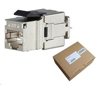 Solarix MULTIPACK 24 ks - rýchly rez keystone CAT6 STP RJ45 čierny SXKJ-6-STP-BK-NA