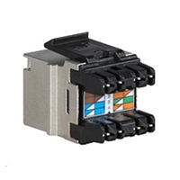 Solarix MULTIPACK 24 ks - rýchly rez keystone CAT6 STP RJ45 čierny SXKJ-6-STP-BK-NA