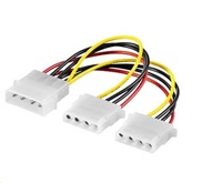 Napájací kábel PREMIUMCORD HDD 5,25"-2x5,25" (molex)