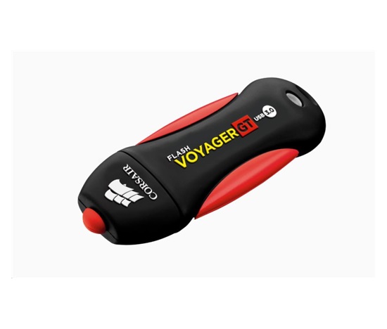 Flash disk CORSAIR 256 GB Voyager GT, USB 3.0, čierna/červená