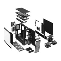 FRACTAL DESIGN Define 7 Light Tempered Glass Midi Tower, čierna, bez zdroja napájania