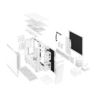 FRACTAL DESIGN Define 7 Clear Tempered Glass Midi Tower, biela, bez zdroja napájania