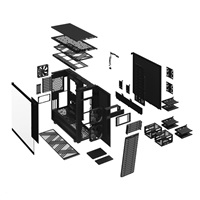 FRACTAL DESIGN Define 7 XL Dark Tempered Glass Full Tower, čierna, bez zdroja napájania