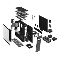 FRACTAL DESIGN Define 7 XL Light Tempered Glass Full Tower, čierna, bez zdroja napájania