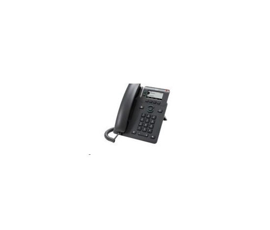 Cisco CP-6821-3PCC-K9=, telefón VoIP, 2 linky, 2,5" LCD, 2x10/100, PoE, MPP, bez adaptéra