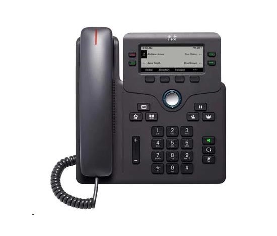 Cisco CP-6841-3PW-CE-K9=, telefón VoIP, 4-riadkový, 3,5" LCD, 2x10/100/1000, MPP, adaptér